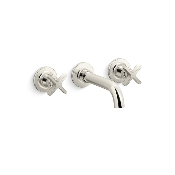 Kohler Wall-Mount Bathroom Sink Faucet Trim 1.2 GPM in Vibrant Polished Nickel T35909-3-SN - main